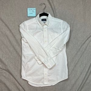 White Boys Oxford white dress shirt